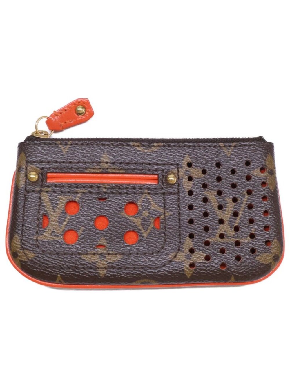 Louis Vuitton Pochette Cles Perfo Monogram Canvas Key Case Key Holder